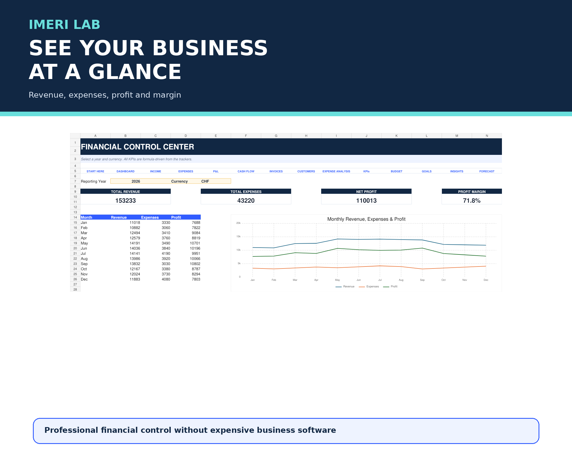 Small Business Finance Dashboard preview